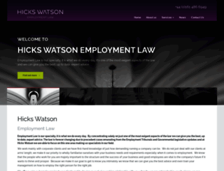 hickswatson.co.uk screenshot