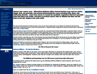 hidden-cancer-cures.com screenshot