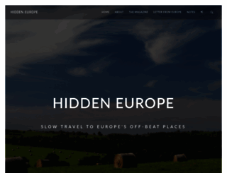hiddeneurope.co.uk screenshot