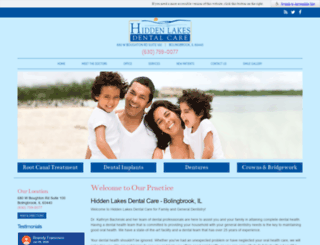 hiddenlakesdental.com screenshot