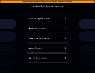hiddenobjectgamesfree.org screenshot
