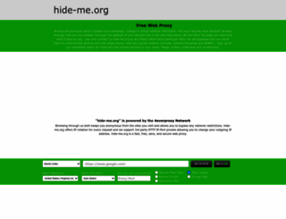 hide-me.org screenshot