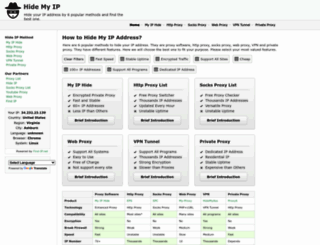 hide-my-ip.net screenshot