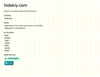 hidekiy.com screenshot