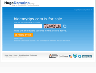 hidemytips.com screenshot