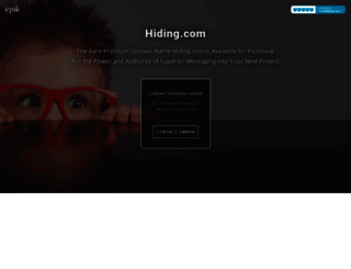 hiding.com screenshot