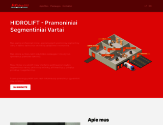 hidrolift.lt screenshot
