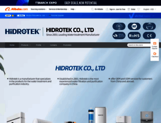hidrotek.en.alibaba.com screenshot