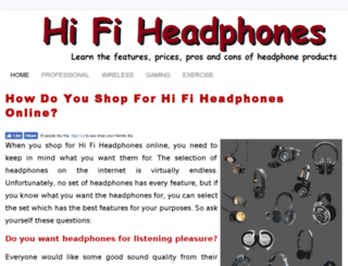 hifiheadphones.org screenshot