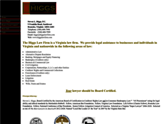 higgslawfirm.com screenshot
