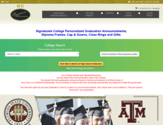 high-school-graduation-announcements.signaturea.com screenshot