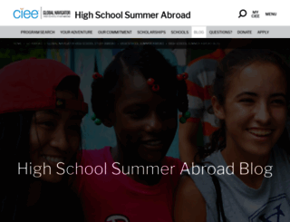 high-school-study-abroad-blog.ciee.org screenshot