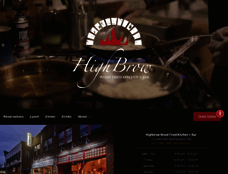 highbrowrestaurant.com screenshot