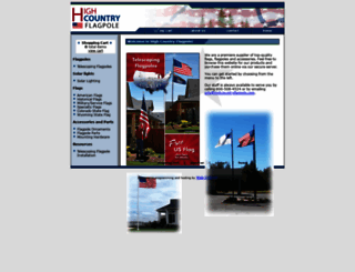 highcountryflagpoles.com screenshot