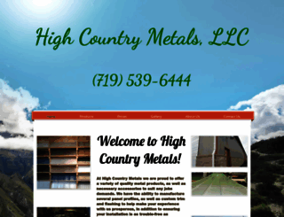 highcountrymetals.com screenshot