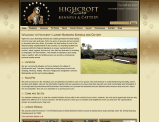 highcroft-kennels.co.uk screenshot
