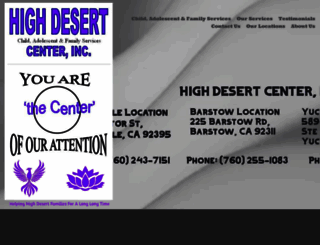 highdesertcenterinc.com screenshot