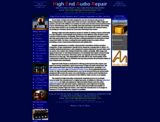 highendaudiorepair.com screenshot