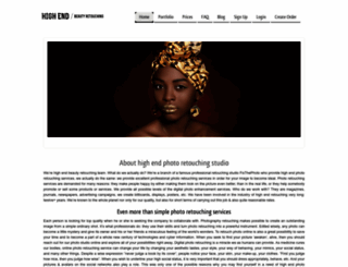 highendbeautyretouching.com screenshot