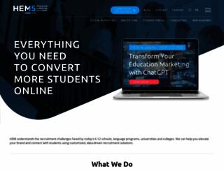 higher-education-marketing.com screenshot