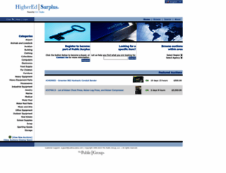 higheredsurplus.com screenshot