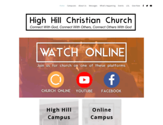 highhillchristianchurch.org screenshot