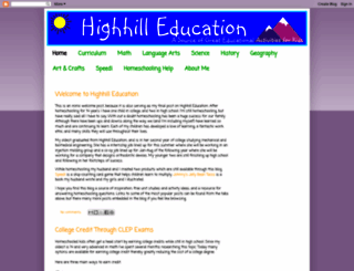 highhillhomeschool.blogspot.com screenshot