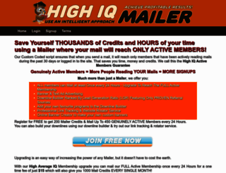 highiqmailer.com screenshot