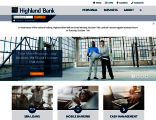 highlandbanks.com screenshot