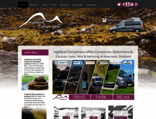 highlandcampervans.com screenshot