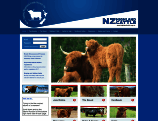 highlandcattle.org.nz screenshot