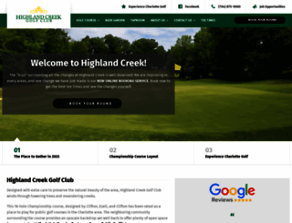 highlandcreekgolfclub.com screenshot