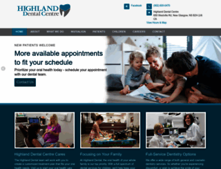highlanddentalcentre.com screenshot