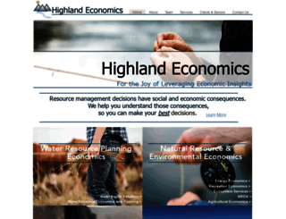 highlandeconomics.com screenshot