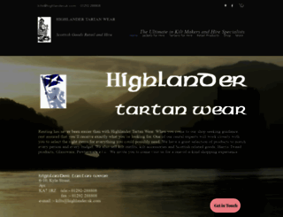 highlander.uk.com screenshot