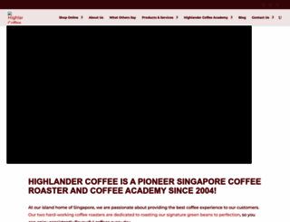 highlandercoffee.com screenshot