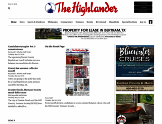 highlandernews.com screenshot