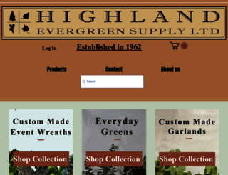 highlandevergreen.com screenshot