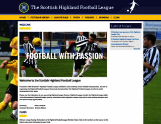 highlandfootballleague.com screenshot