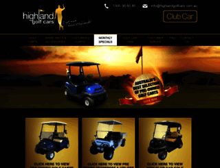 highlandgolfcars.com.au screenshot