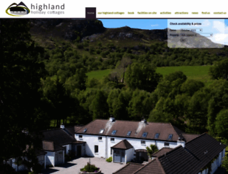 highlandholidaycottages.com screenshot