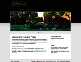 highlandridgehoa.org screenshot