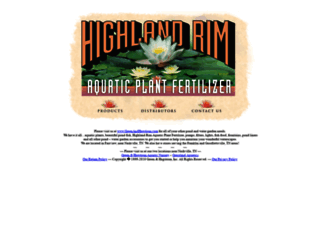 highlandrimaquatics.com screenshot