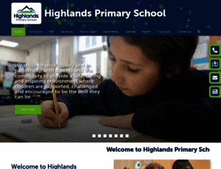 highlandsprimaryschool.org.uk screenshot