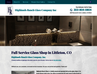 highlandsranchglass.com screenshot
