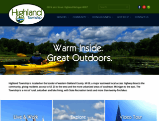 highlandtwp.net screenshot