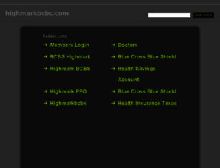 highmarkbcbc.com screenshot