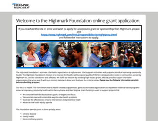 highmarkfoundation.versaic.com screenshot