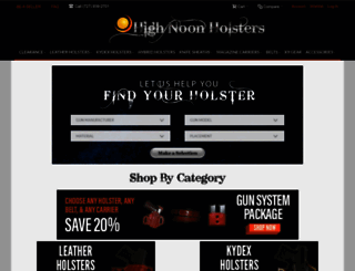 highnoonholsters.com screenshot