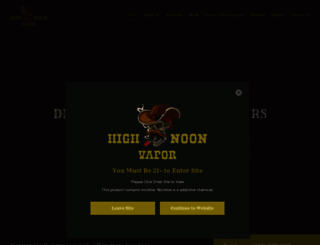 highnoonvapor.com screenshot